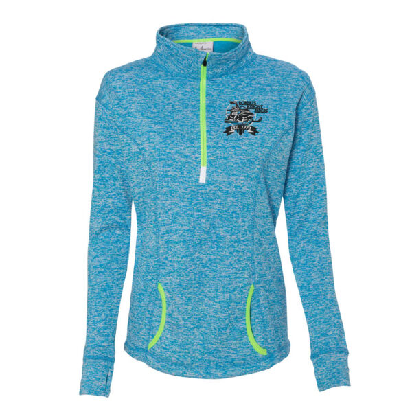 J. America - Women's Cosmic Fleece 1/4-Zip Pullover - Embroidered Logo Thumbnail