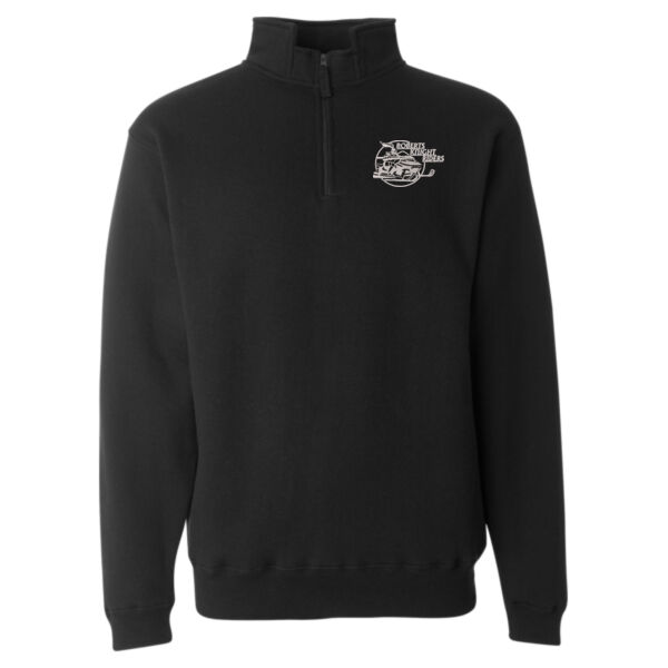 J. America - Heavyweight 1/4-Zip Fleece Sweatshirt - Embroidered Logo Thumbnail