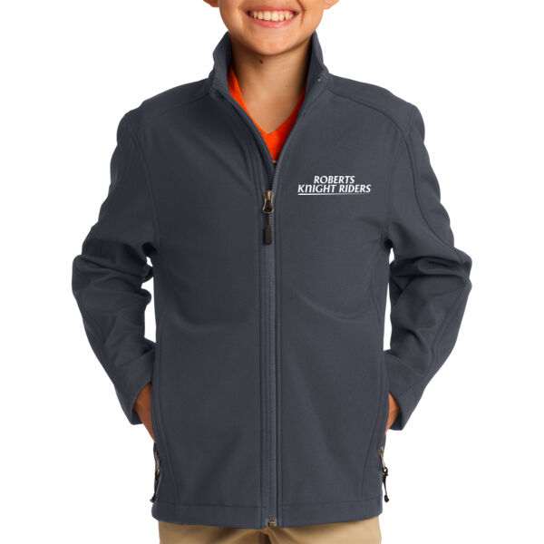 Port Authority® Youth Core Soft Shell Jacket - Embroidered Logo Thumbnail
