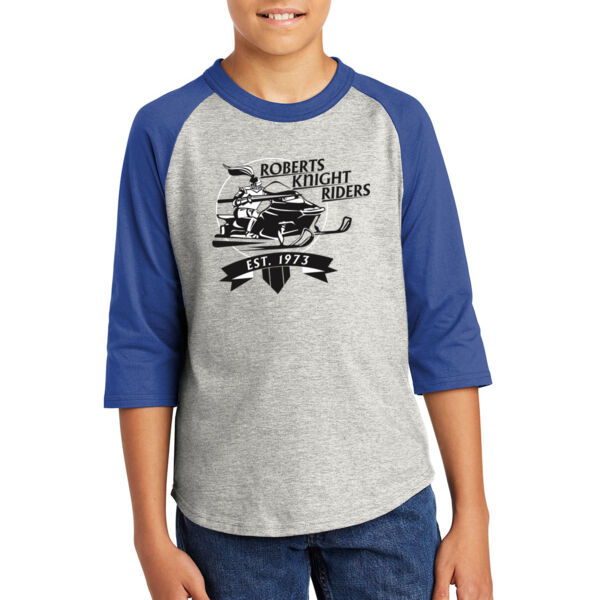 Sport-Tek® Youth Colorblock Raglan Jersey - Printed Logo Thumbnail