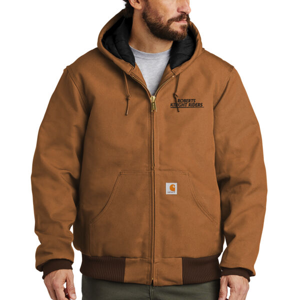 Carhartt ® Quilted-Flannel-Lined Duck Active Jacket - Embroidered Logo Thumbnail